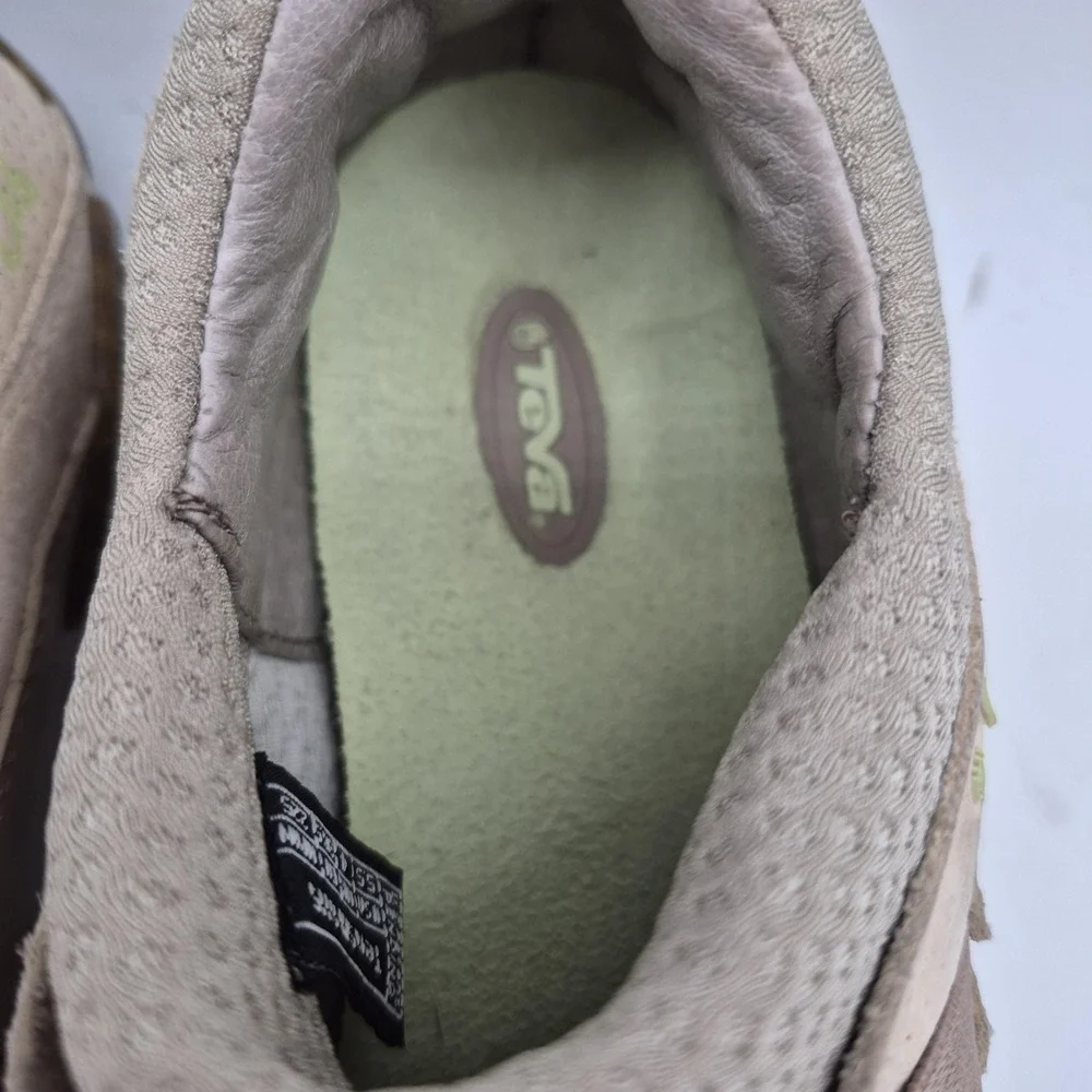 Teva Shoes Womens Size 6.5‎ Taupe Beige Slip On Hook Loop Casual Comfort 6345